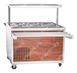 Прилавок-витрина Abat ПВВ(Н)-70ПМ-НШ кашир.