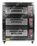 Печь хлебопекарная Miratek BK-36G + каменный под (3 яруса) + пароувлажнение