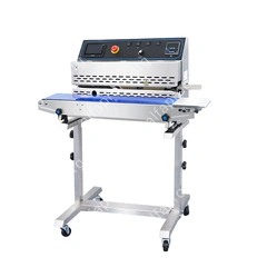 Горизонтальный конвейерный роликовый запайщик FRP-810III (на консоли, каплеструйный принтер)